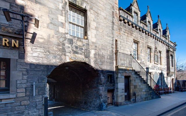 Old Tolbooth Wynd entrance on the Royal Mile Old Tolbooth Wynd entrance on the Royal Mile