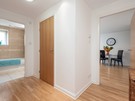 West Tollcross 6 - View from hallway into living room and family bathroom