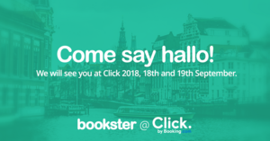 Bookster at Click 2018 - Bookster will attend Booking.com conference, Click.com (© Bookster)