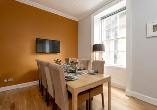 Bright Dining Area in a Holiday Let