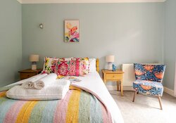 Colourful Double Bedroom in a Holiday Let