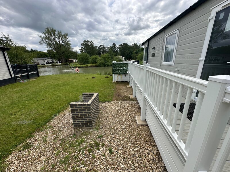bbq area lake view