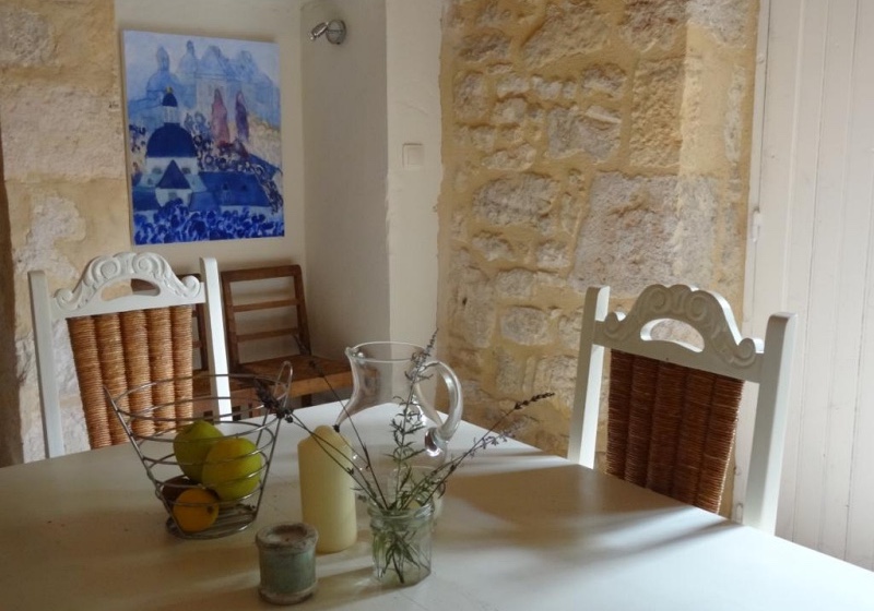 Dining area in quaint holiday home