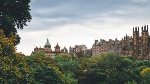 Edinburgh in September - A view of Scotlands Capital city, Edinburgh, taken from Princes Street Gardens