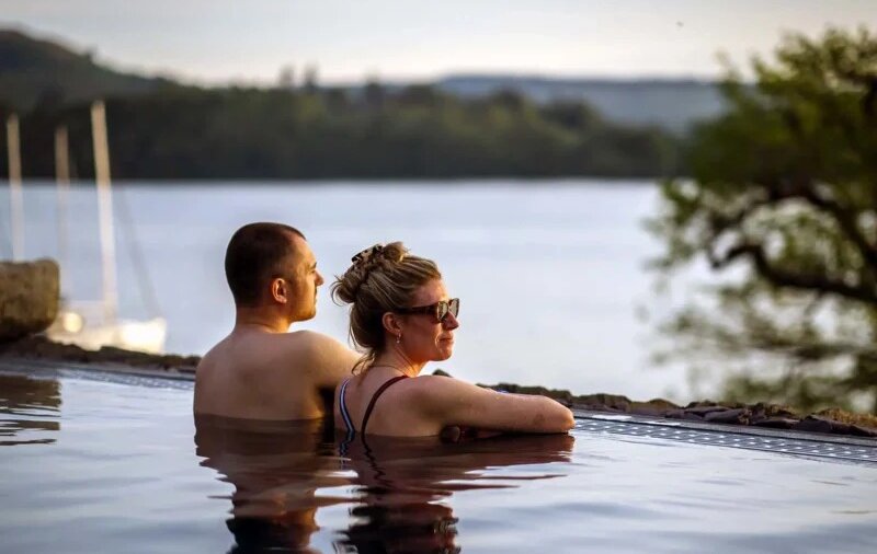 Low Wood Spa near Ambleside - Awarded the best spa in the North West.  Relax in this lakeside spa with indoor and outdoor thermal experiences. (© Low Wood Resort)