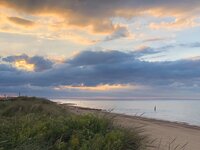 A stunning seascape of Eccles Beach