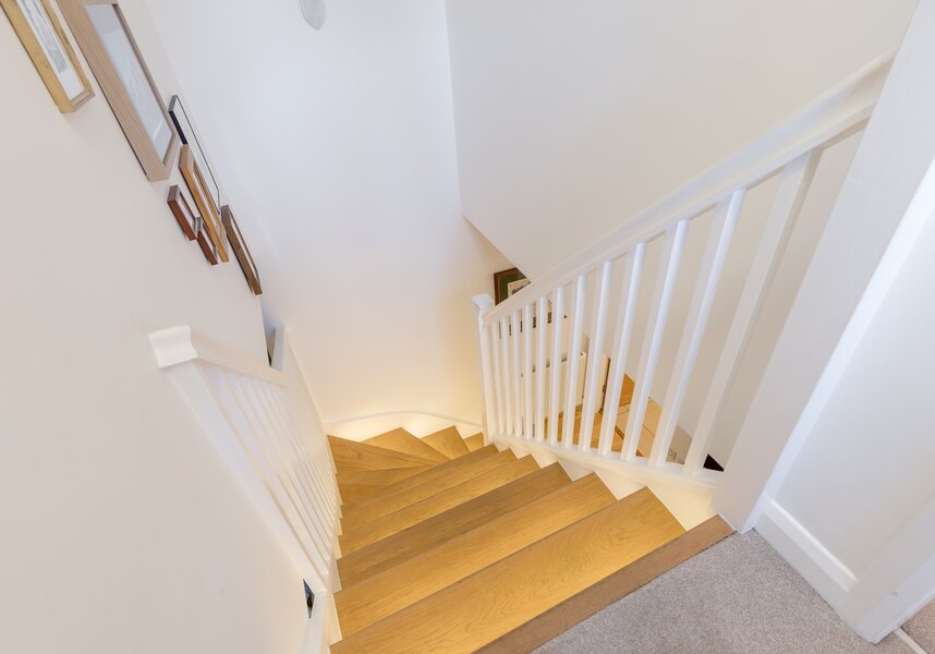 Details of stairs access to the upper floor