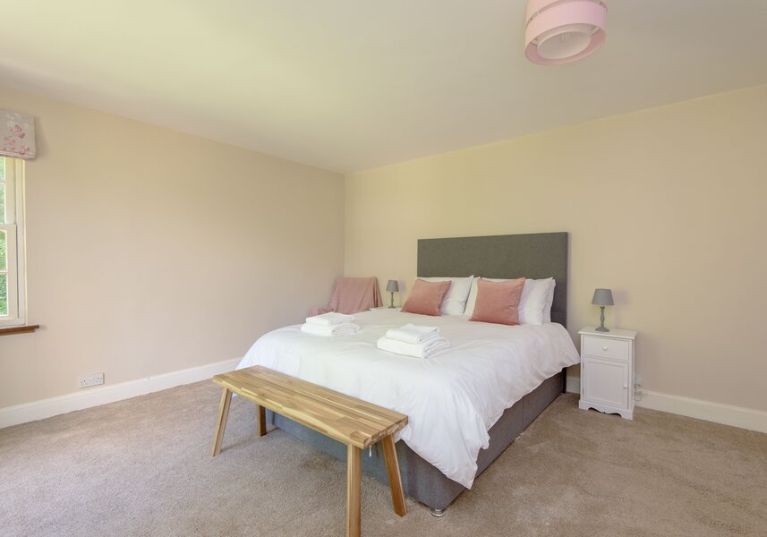 Double bedroom at SeaPink Cottage