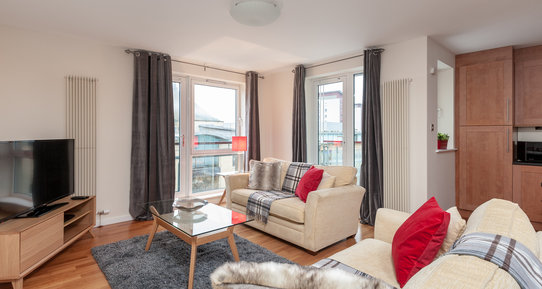 The Park (Holyrood Road) 1 - Spacious family living area at Edinburgh holiday let
