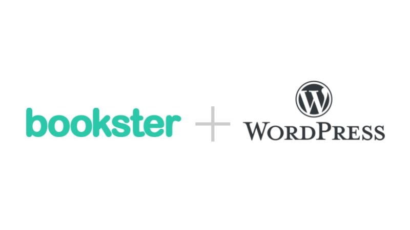 Bookster and Wordpress Plugin - Bookster logo and Wordpress logo. Bookster and Wordpress Plugin - Bookster logo and Wordpress logo.