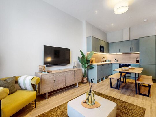 Living room - Open plan living room and kitchen