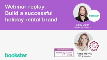 Webinar: Building a successful holiday rental brand - Anna Morris of award-winning The Edinburgh Address joins Kelly Odor of Bookster to talk over her experiences and advice for building a successful holiday rental brand. Webinar: Building a successful holiday rental brand - Anna Morris of award-winning The Edinburgh Address joins Kelly Odor of Bookster to talk over her experiences and advice for building a successful holiday rental brand.