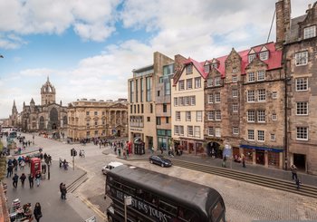 LadystairsCl-28 - View from the window of the ESC Ladystairs 2 apartment looking down the Royal Mile