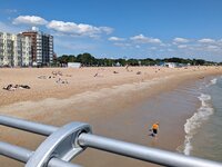 Beach eastwards from pier