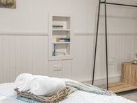 Relaxing bedroom space with double bed in holiday let near Bowness