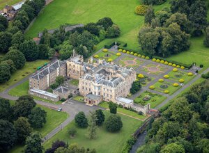 Newbattle Abbey - Newbattle Abbey Arial view, Scotland (© Andrew Shiva / Wikipedia)