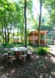 Papple Wood picnic table and  horseshoe shelter