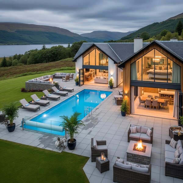 Luxury holiday home with swimming pool