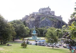 Edinburgh Castle Princes Street Gardens