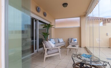 Autumn Lounge 1 - The Penthouse terrace also offers an Autumn annex, allowing you to enjoy the views and alfresco year round.