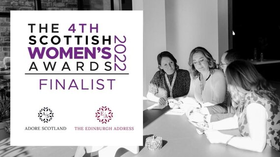 The Scottish Women's Awards - Anna Morris with her team for The Edinburgh Address and Adore Scotland prepare material for The 4th Scottish Women's Awards.
