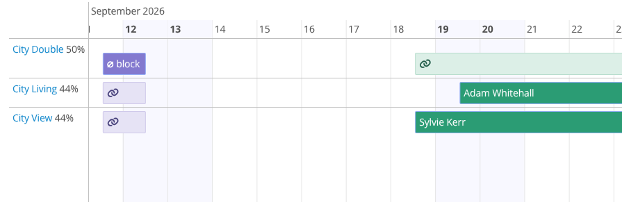 Linked Availability - Properties with linked availability allowing booking of whole locations (© 2026 Bookster)