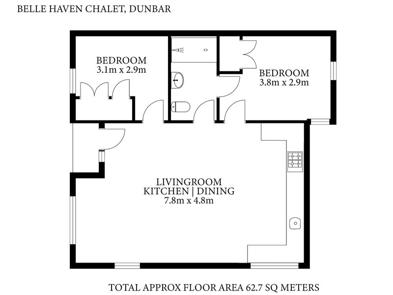 Belle Haven Chalet - floor plan