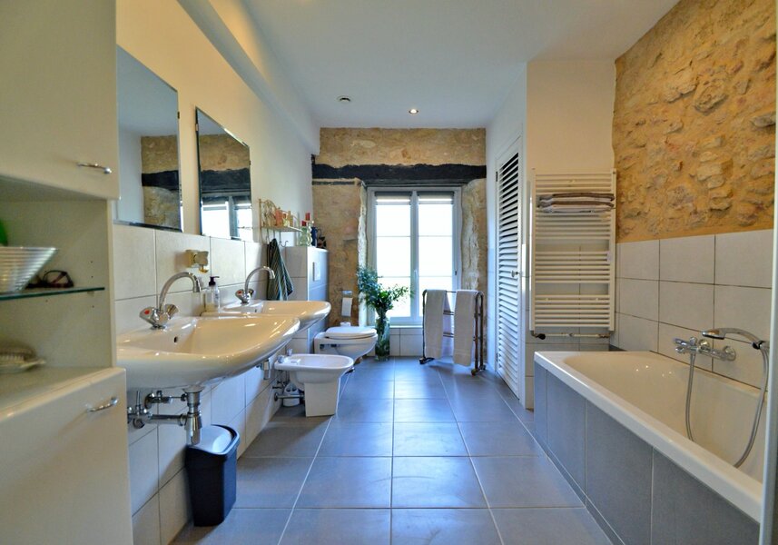 Bathroom, converted french mill