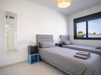 Modern bedroom with natural light