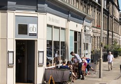 Bustling Outdoor Area in Scotland