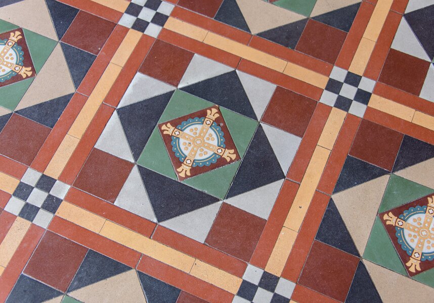 Bay House - floor tiling