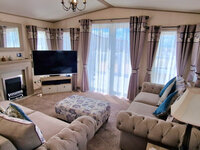 Lounge with TV and Fireplace