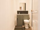 Bathroom - Greco's Close - View into modern bathroom at Dunbar holiday let