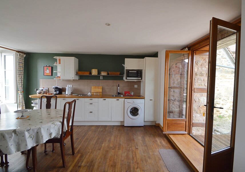 French self catering accommodation Open plan kitchen living room