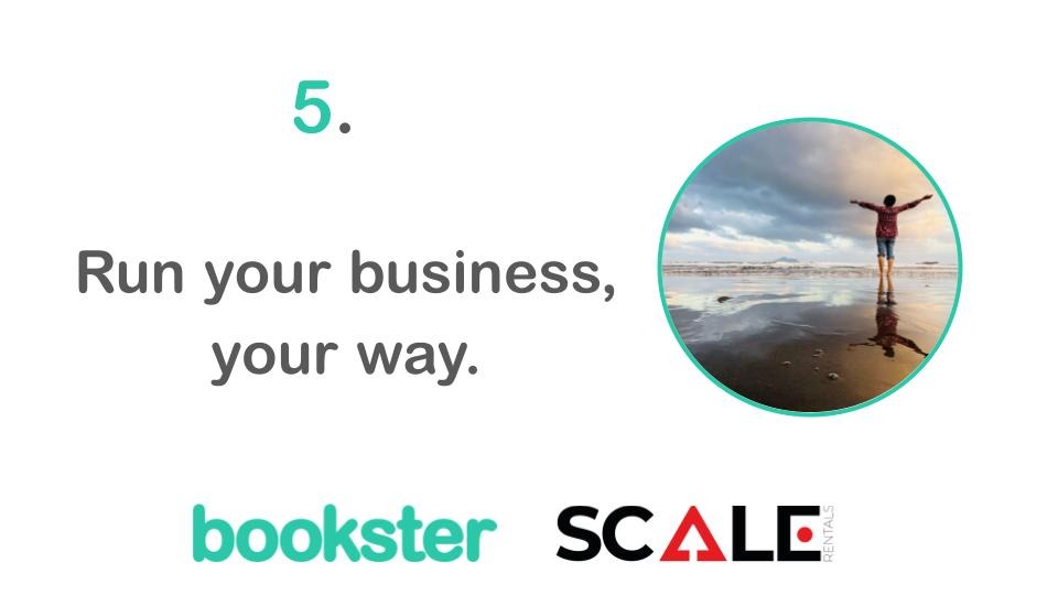 Slide 7 from the Scale Rentals and Bookster event