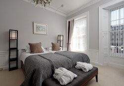 Bright Bedroom with Hill Square Views