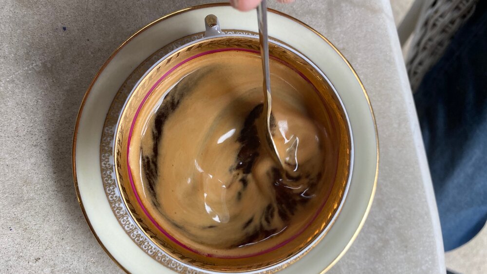 Cafe at La Cabane, Hautefort