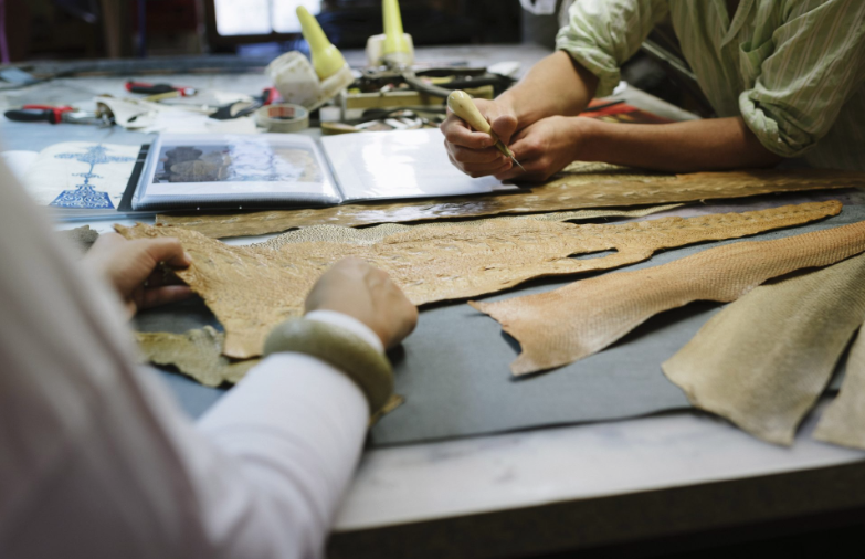 Fish Skin Leather - The Fish Skin Artisan at Fanlac, an ancient craft