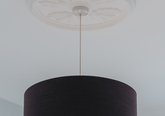 Tartan lightshade with thistle ceiling rose