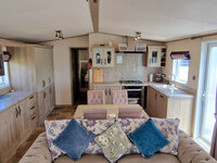 Lounge through to kitchen and dining area