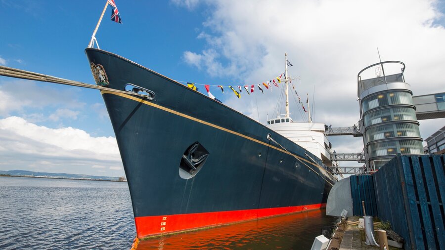 Royal Yacht Britannia, Leith - Royal Yacht Britannia berthed in Leith, Edinburgh (© Visit Scotland)