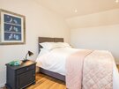 Master bedroom - Seaview Loft - Spacious master bedroom with 'zip and link' beds at Dunbar holiday let