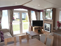Lounge with patio doors
