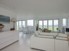 Clova Penthouse - living area - Open plan living room with spectacular views across North Berwick bay