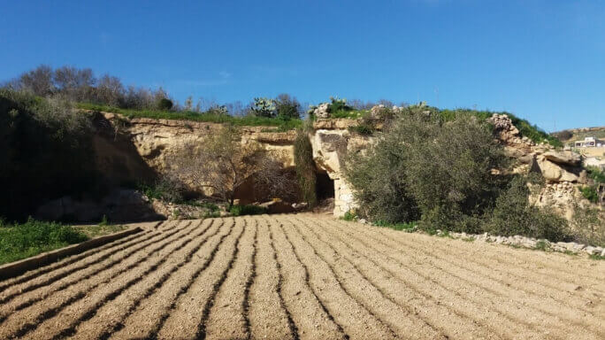 "Għar Għerduf Catacombs Entrance Gozo"