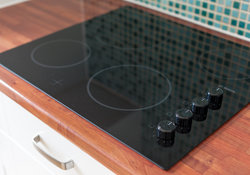 Kitchen hob in The Lothian Road Residence