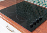 Kitchen hob in The Lothian Road Residence