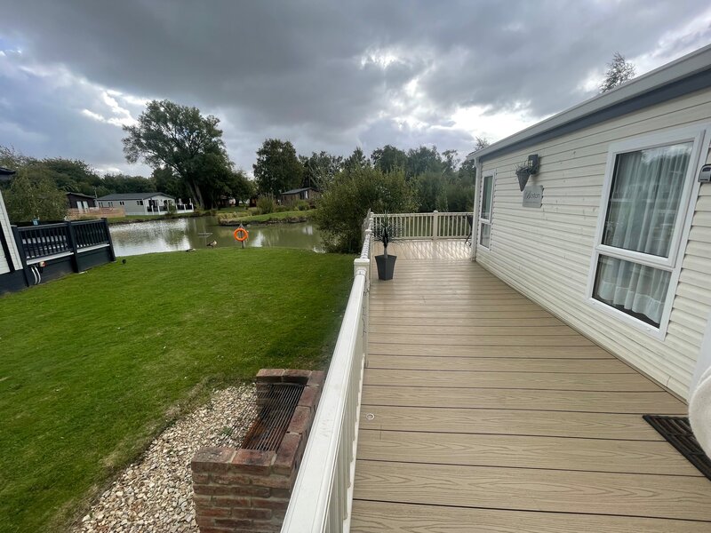 side balcony view, bbq