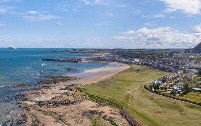Pointgarry - Spectacular aerial view of the location of Pointgarry - a self-catering Victorian holiday villa.