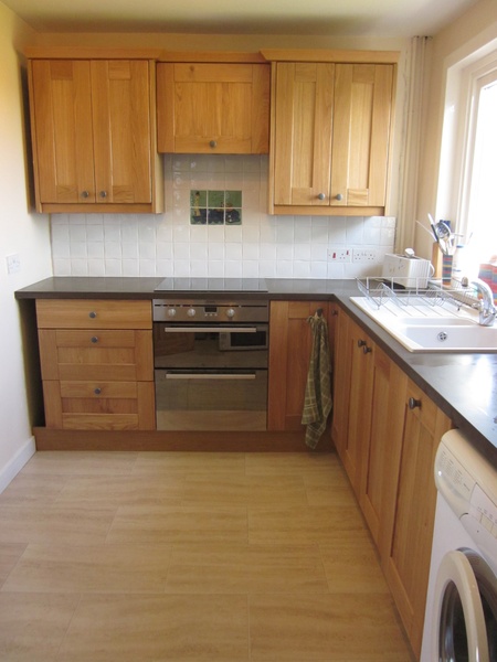 new oak kitchen